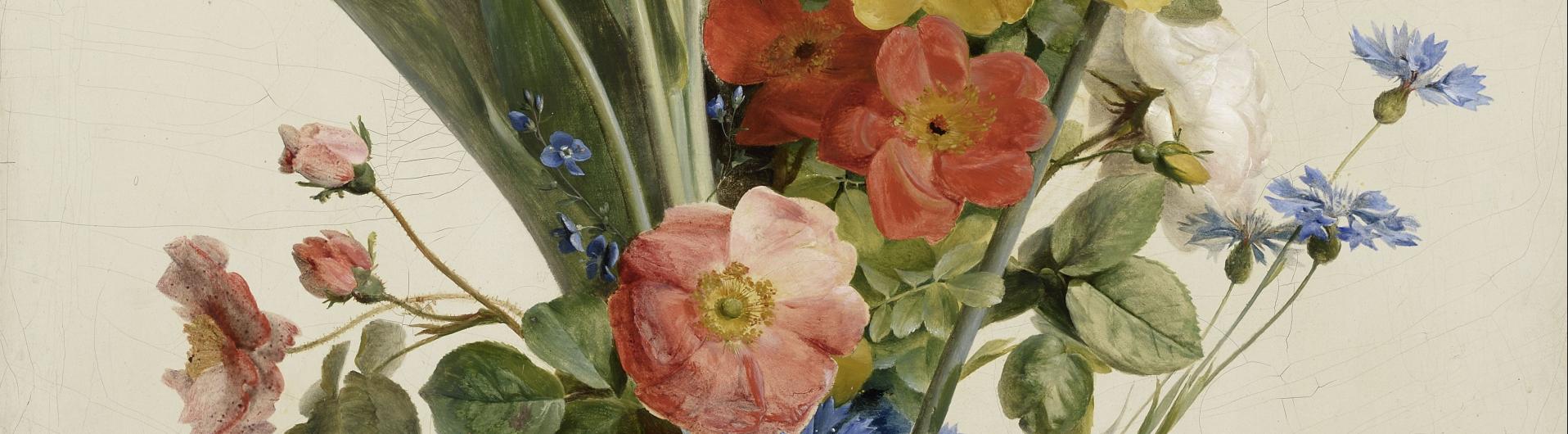 Antoine Berjon, Fleurs sur un fond blanc