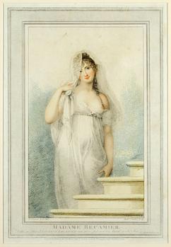 A. Cardon, d'après Richard COSWAY, Madame Récamier, 1802, eau-forte, collection privée.