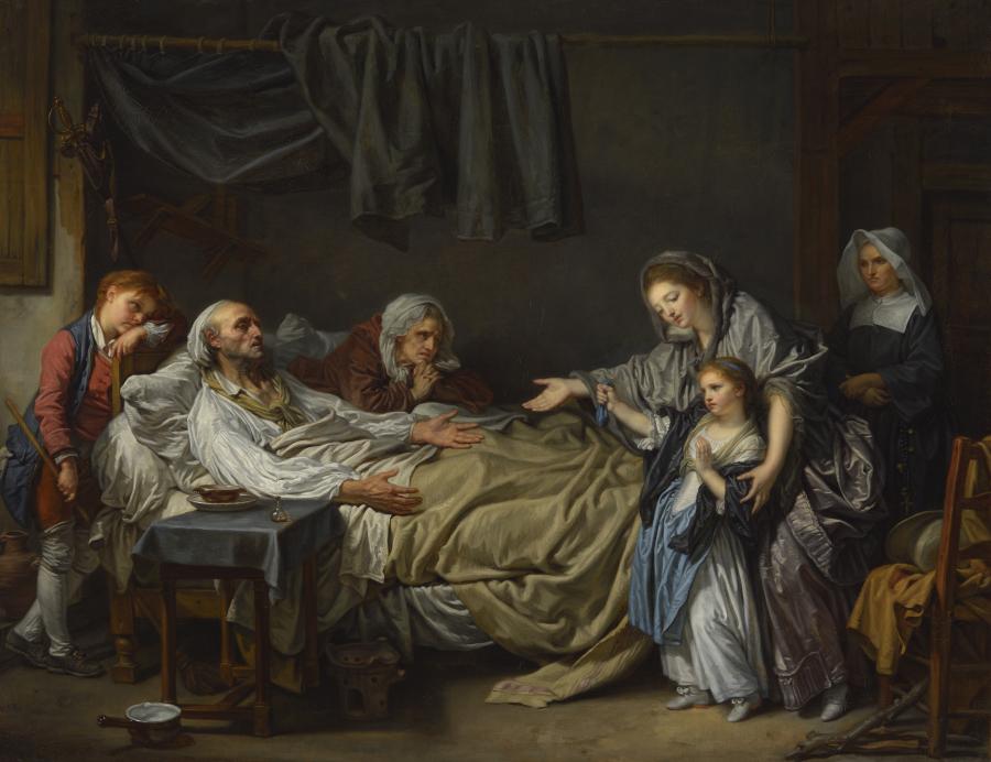 Jean-Baptiste Greuze, La Dame de charité, vers 1775.