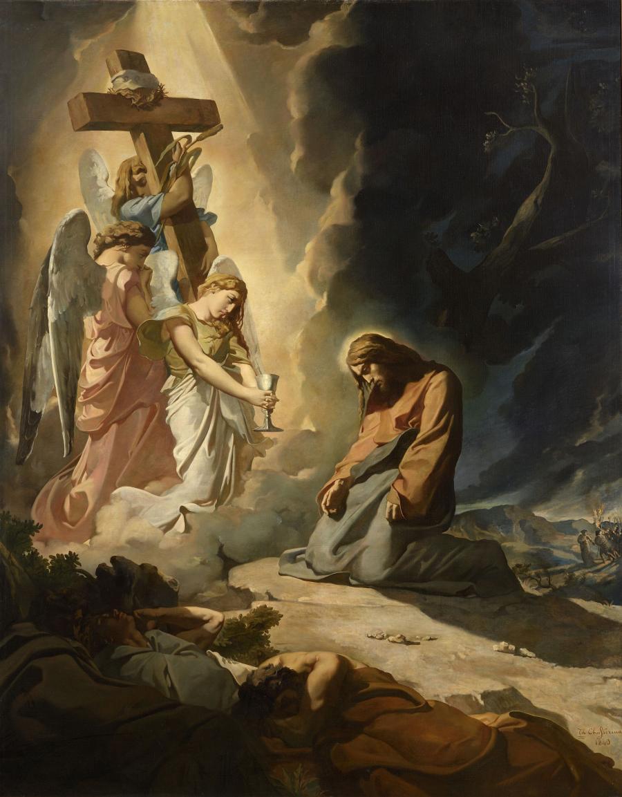 Théodore Chasseriau, Le Christ au jardin des oliviers, 1840. 