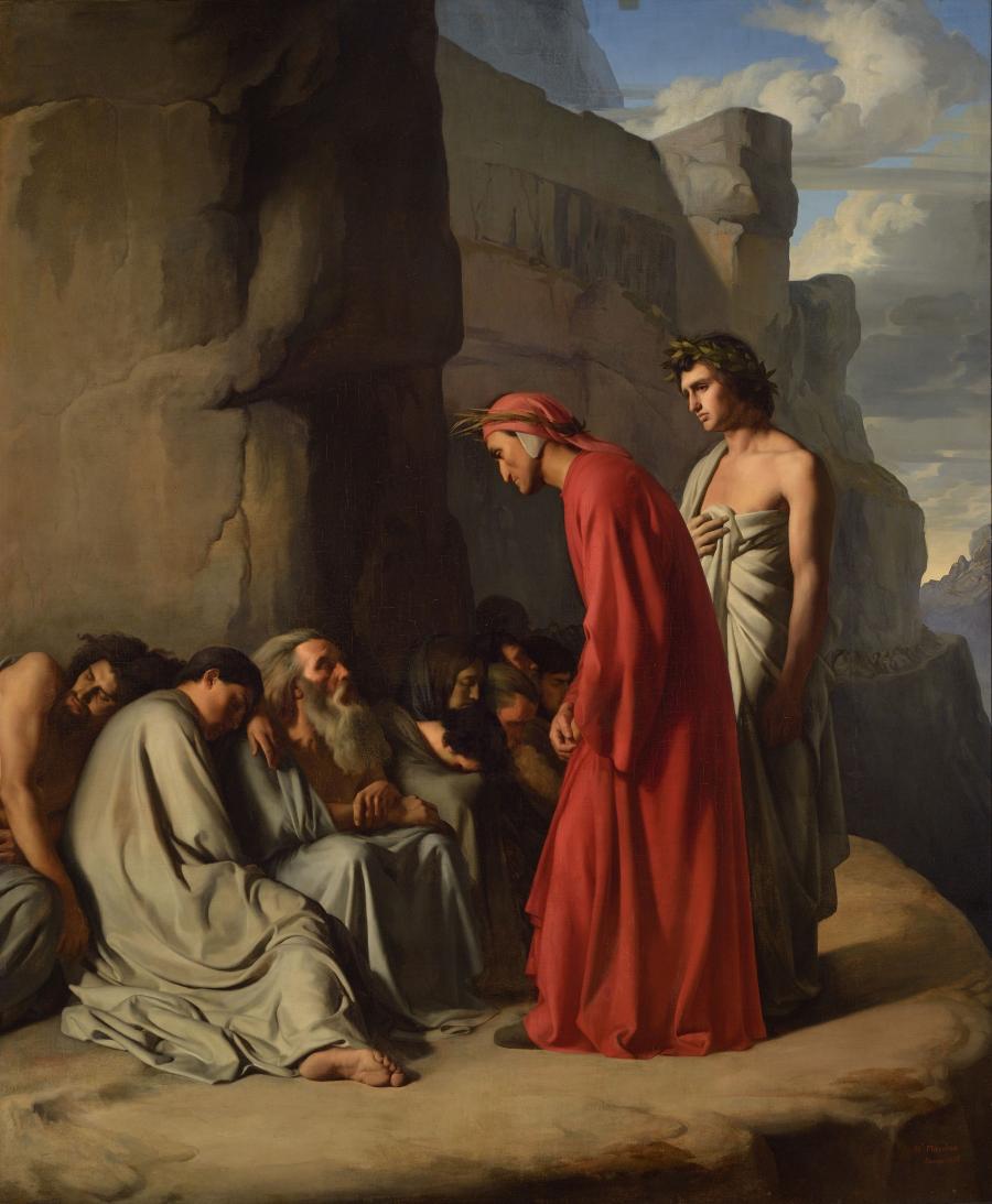 Hippolyte Flandrin, Dante aux Enfers, 1835.