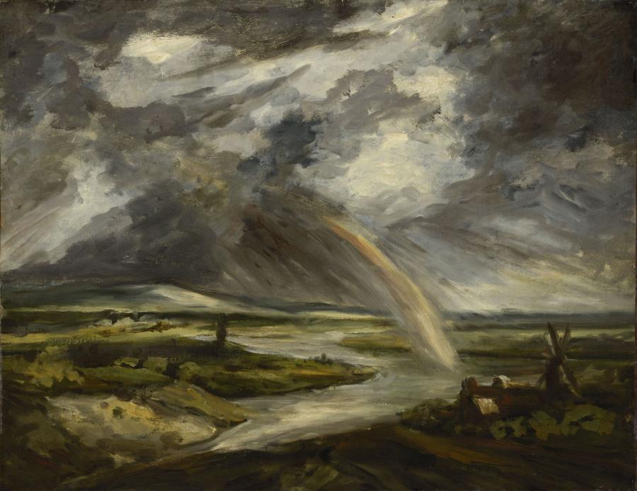 Georges Michel, L’Orage sur la vallée de la Seine, vers 1820-1830.